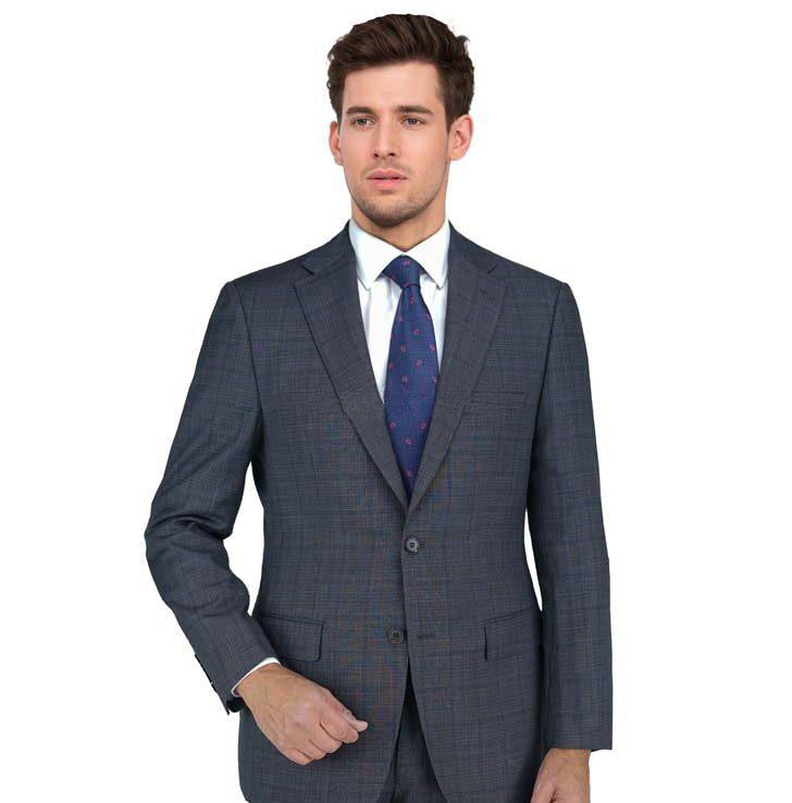 Enzo - Charcoal Windowpane