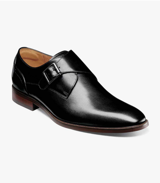 Florsheim Sorrento Plain Toe Single Monk Strap - Dress Shoes