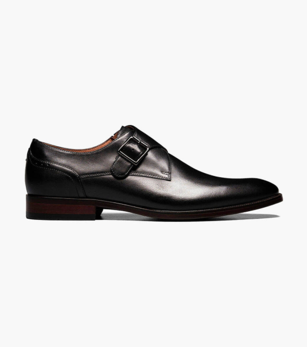 Florsheim Sorrento Plain Toe Single Monk Strap - Dress Shoes