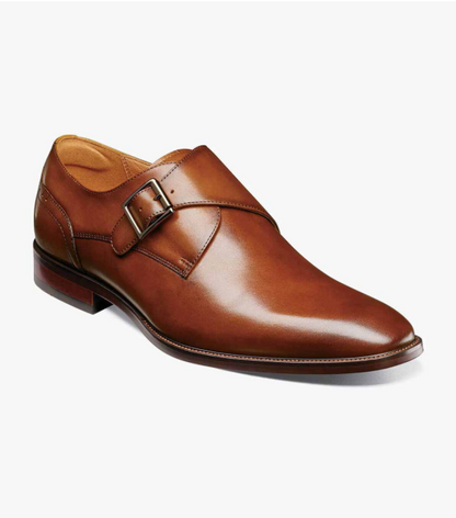 Florsheim Sorrento Plain Toe Single Monk Strap - Dress Shoes