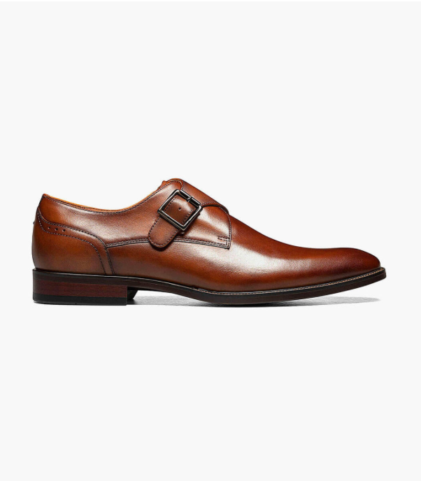 Florsheim Sorrento Plain Toe Single Monk Strap - Dress Shoes