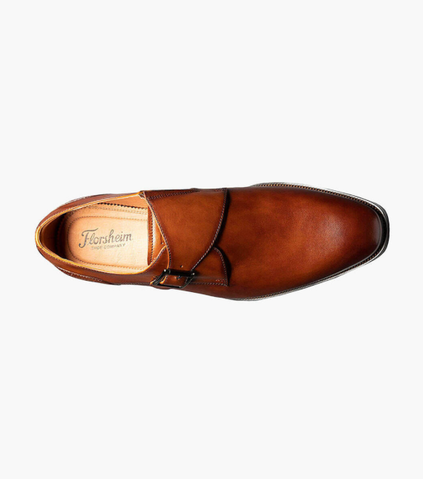 Florsheim Sorrento Plain Toe Single Monk Strap - Dress Shoes